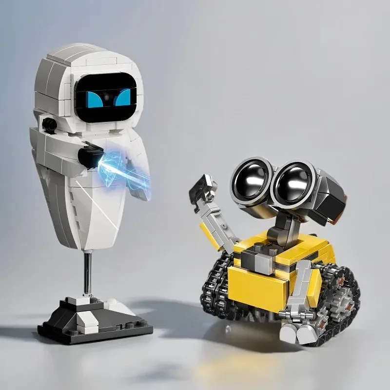 Kit de montagem Wall-E e Eve com figura de robô