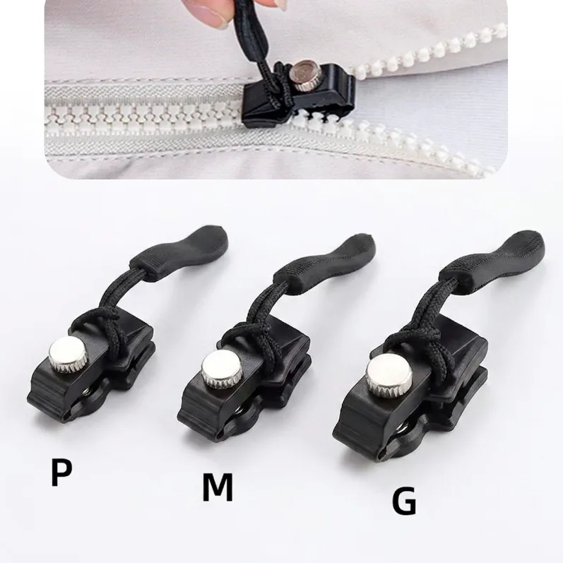 Kit reparador universal de zíper para roupas e bolsas