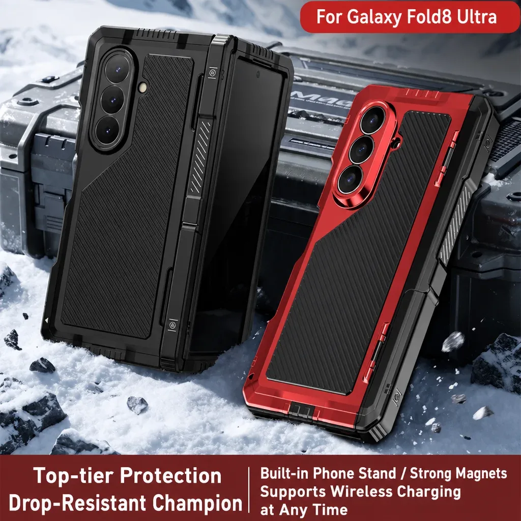 Capa metálica dobrável para Galaxy Fold8 Ultra