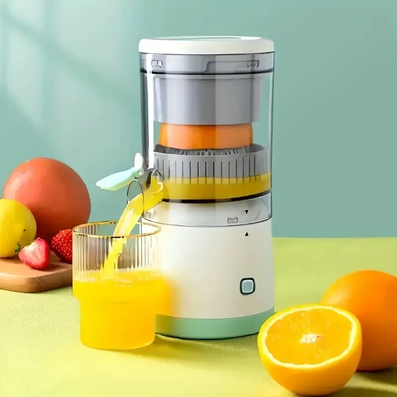 Espremedor Elétrico Laranja Limão Frutas Fazer Sucos Recarregável USB