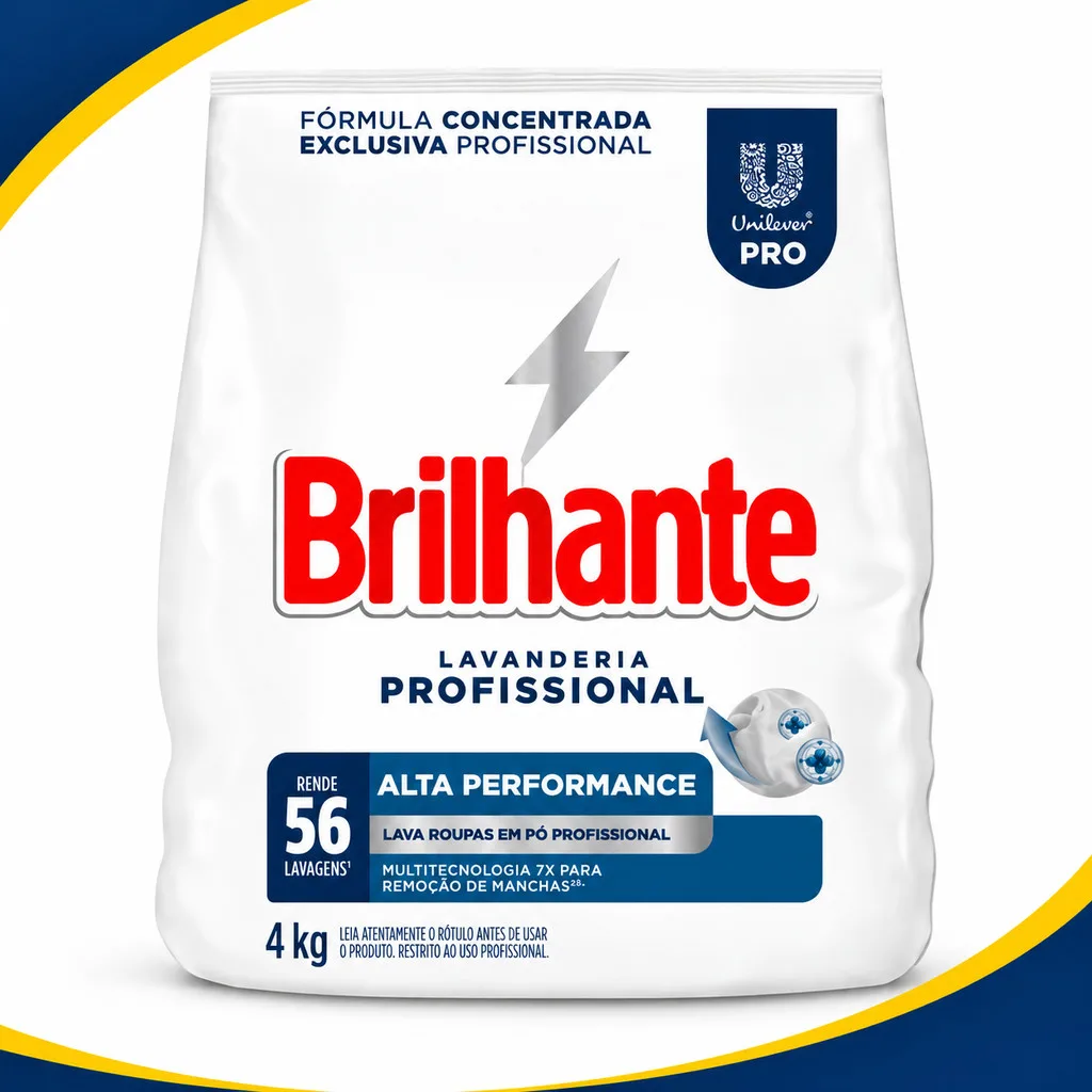 Sabão em pó Brilhante de 4 kg