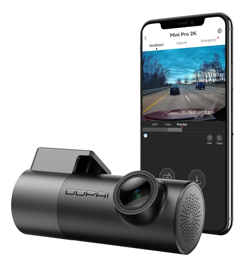 Câmera veicular DDPAI Mini Pro 2K para carro
