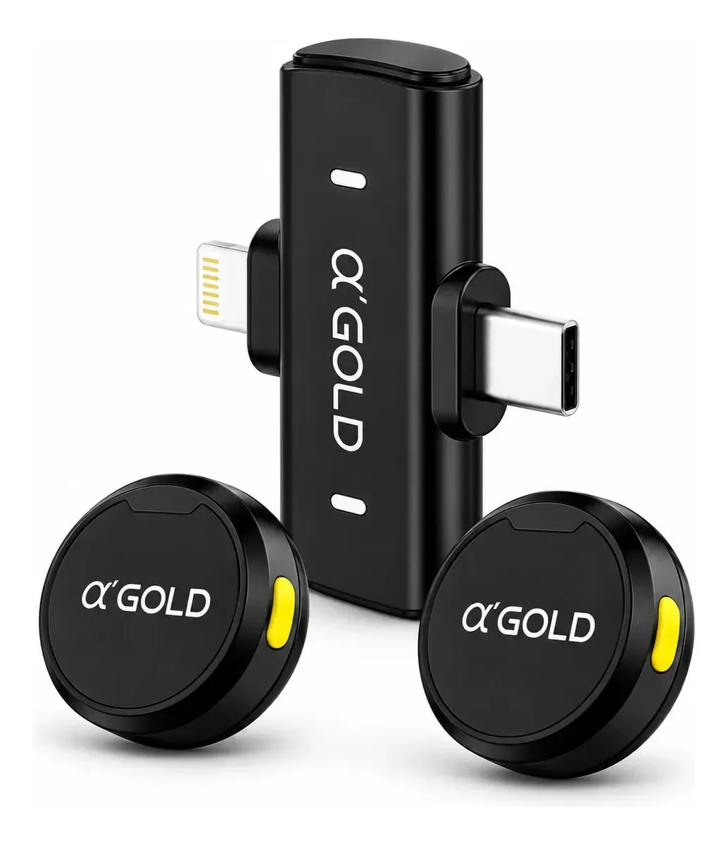Microfone de lapela A'Gold MCF-38D sem fio