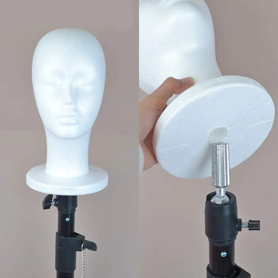 Cabeça de manequim para exposição de acessórios