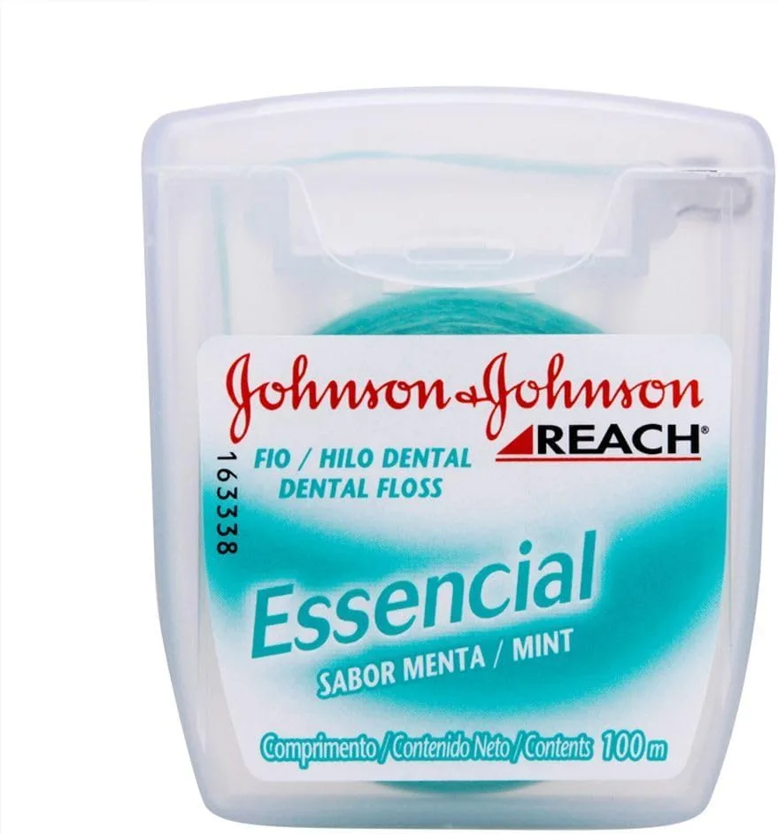 Fio dental Reach Essencial com 100 m e sabor menta