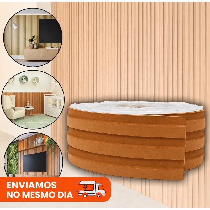 Revestimento Ripado Autocolante de EVA Flexível Rolo