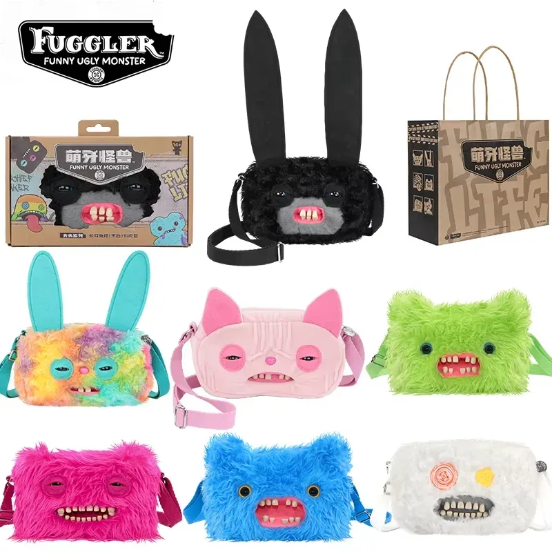 Bolsa transversal Fuggler de pelúcia