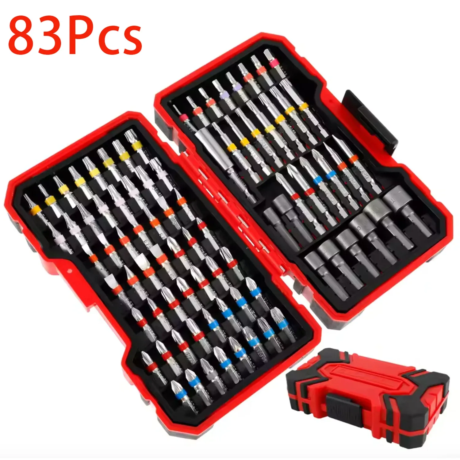 Conjunto de 83 pontas para parafusadeira de impacto