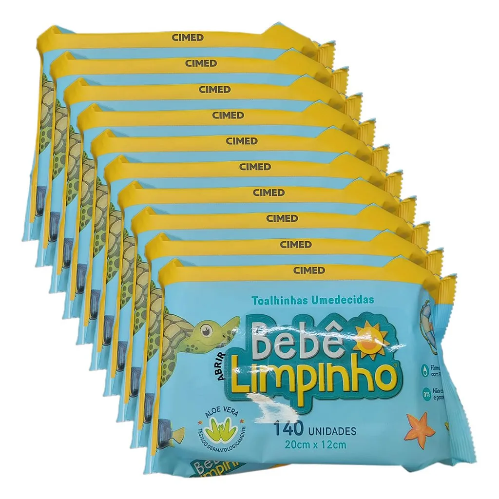 Kit de toalhas umedecidas para bebê
