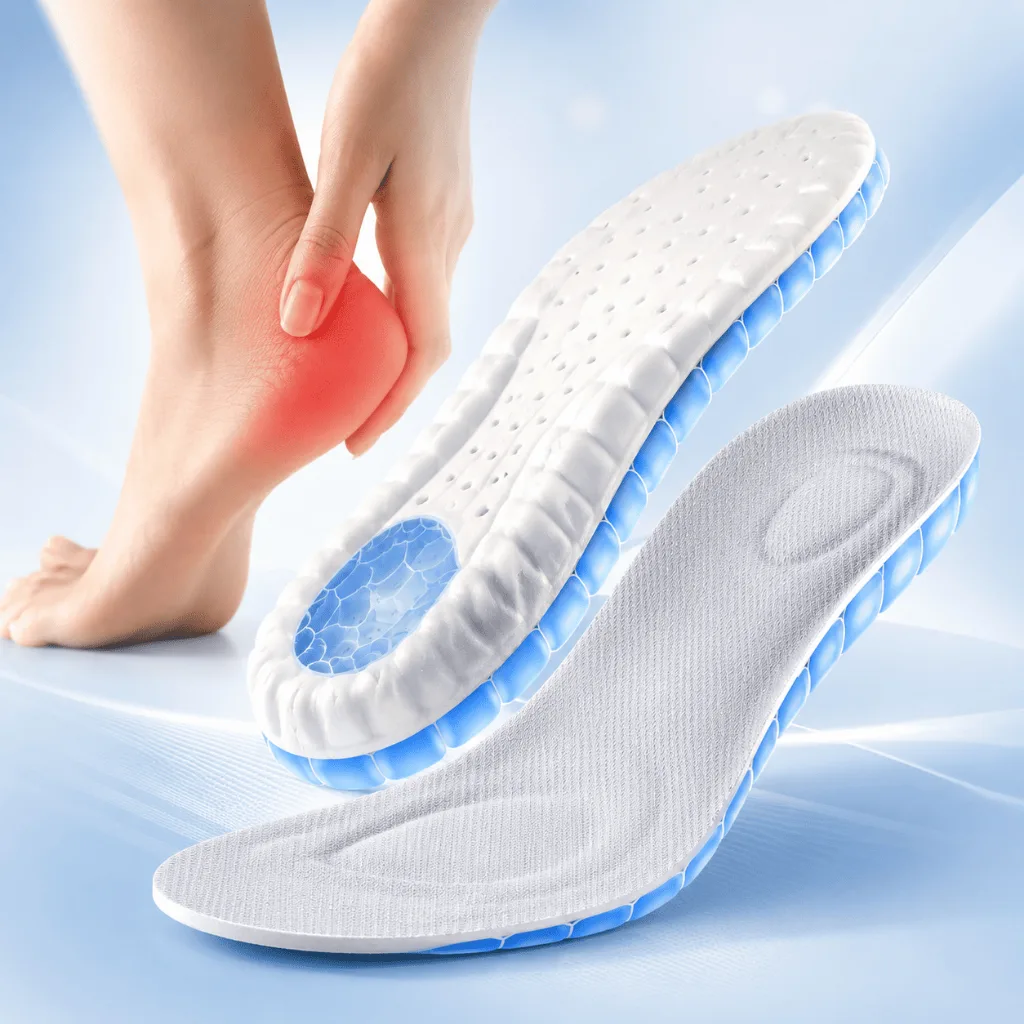 Palmilha ortopédica 4D anatômica para tênis e sapatos