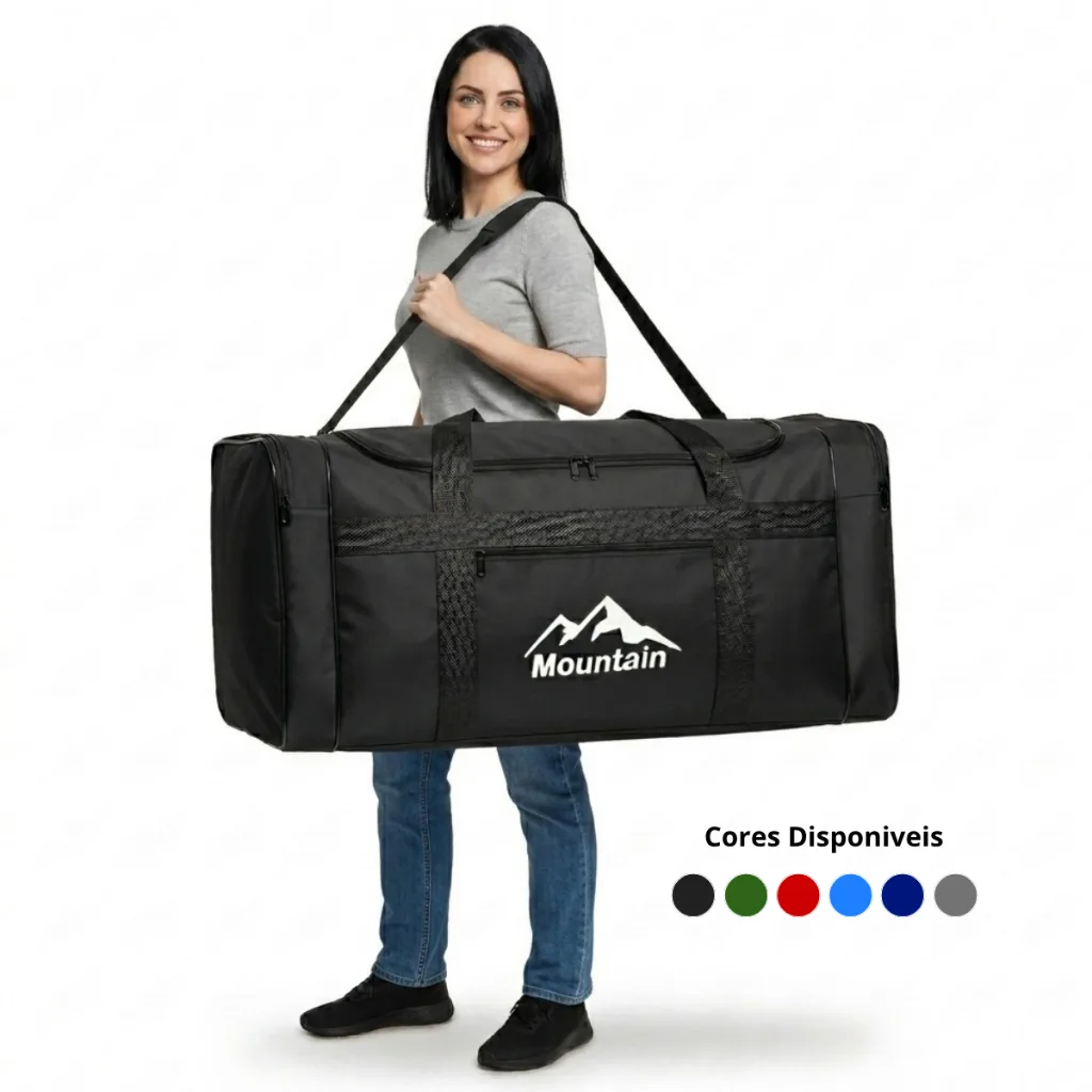 Bolsa de viagem dobrável com capacidade de 100 L