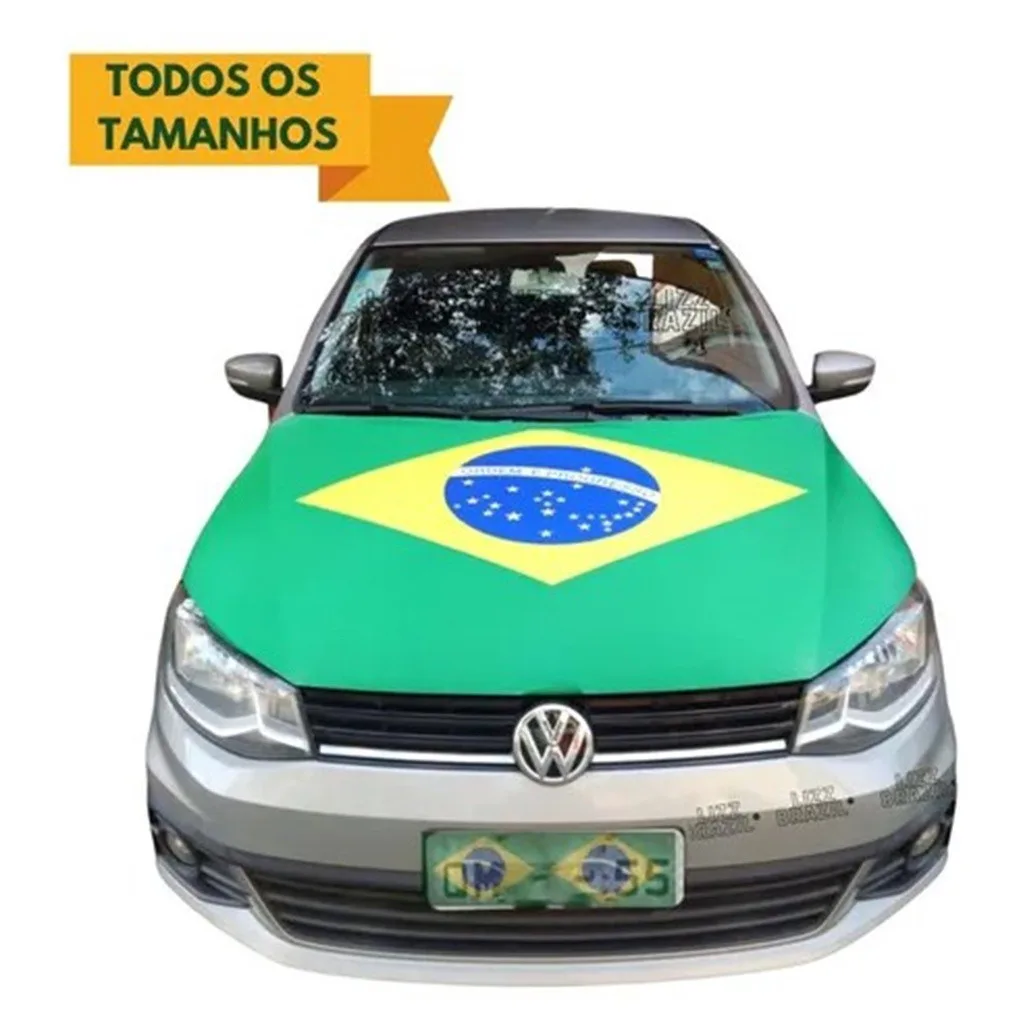 Bandeira do Brasil para capô de carro e SUV