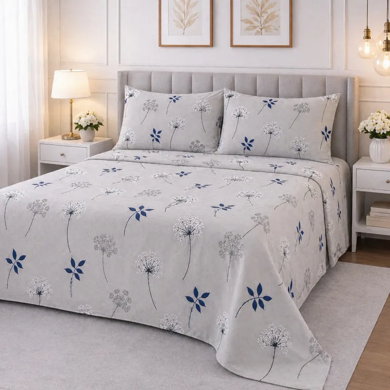 Jogo de cama queen de percal com 500 fios