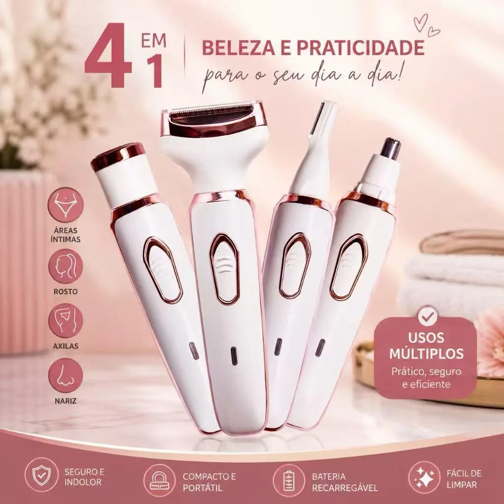 Aparador elétrico feminino 4 em 1