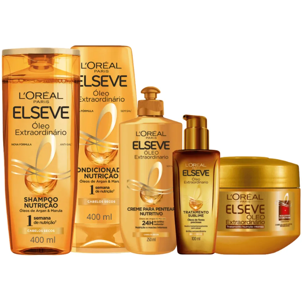 Kit L'Oréal Elseve com óleo extraordinário