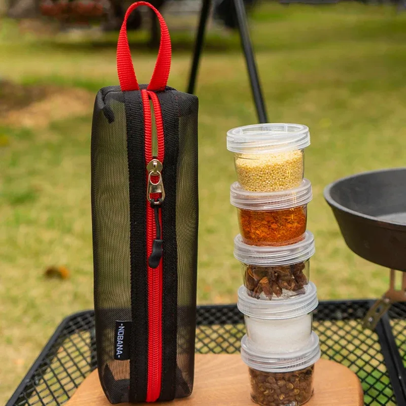 Kit portátil de recipientes para temperos
