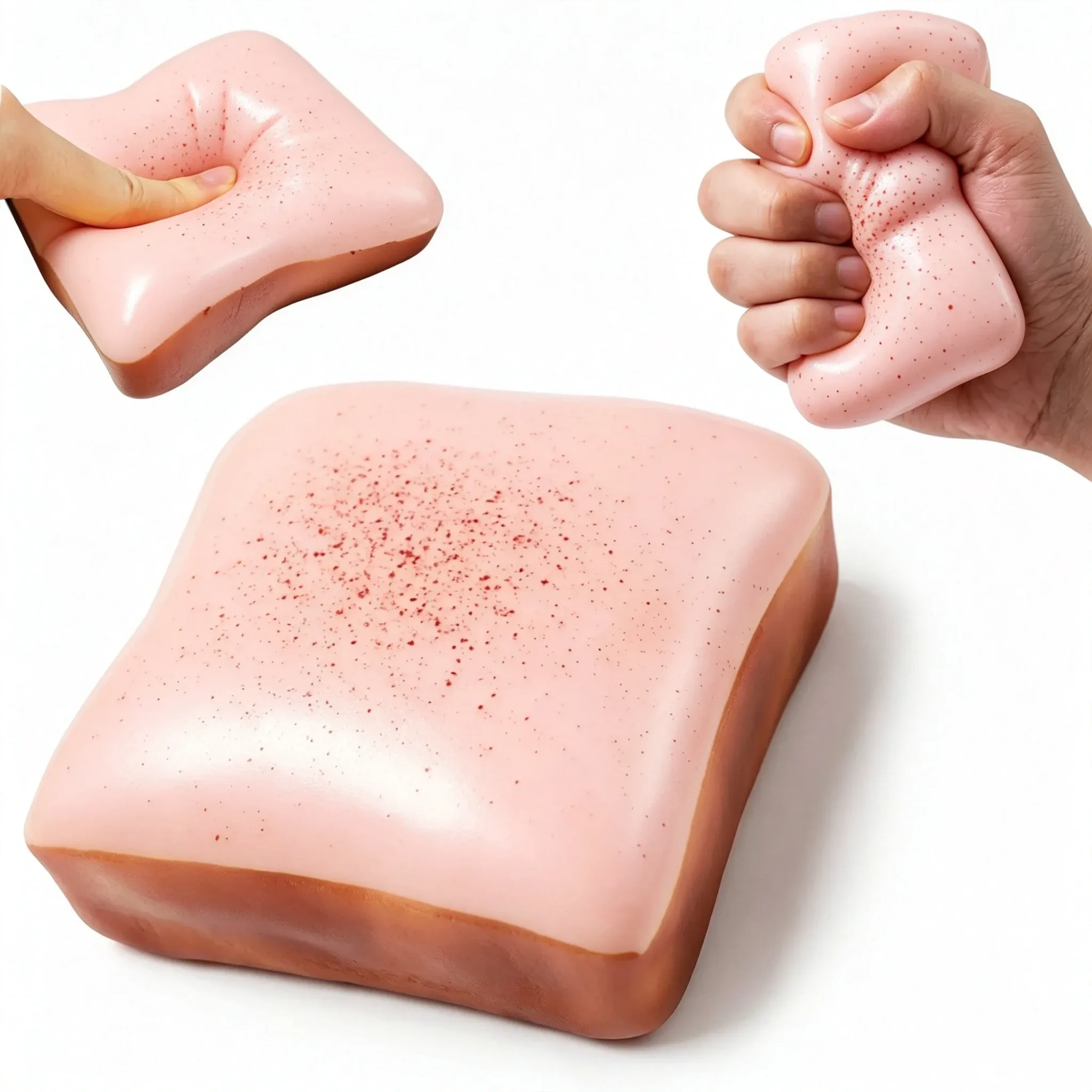Mini brinquedo sensorial em formato de torrada