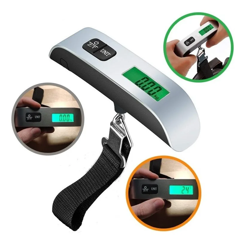 Balança digital portátil para bagagem de até 50 kg
