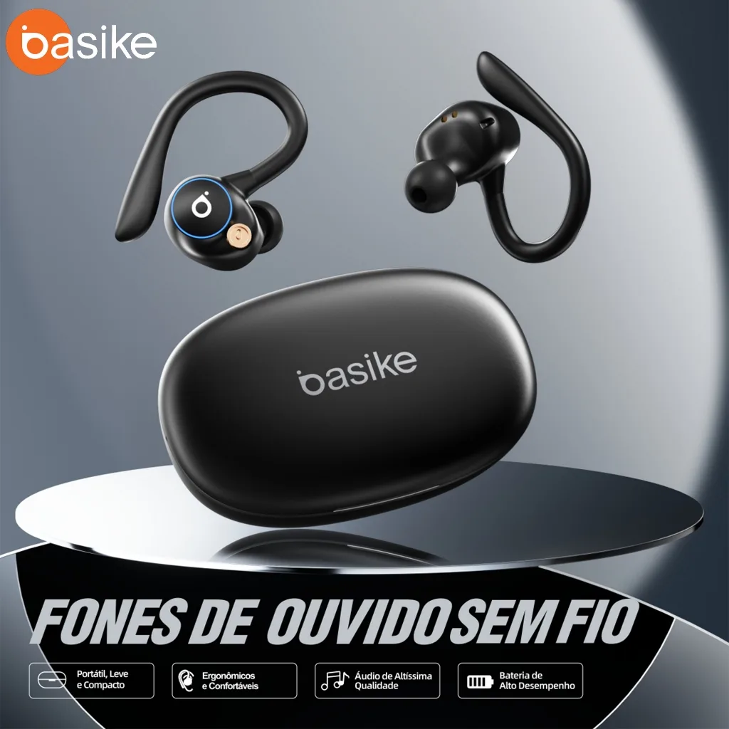Fone de ouvido sem fio Basike esportivo