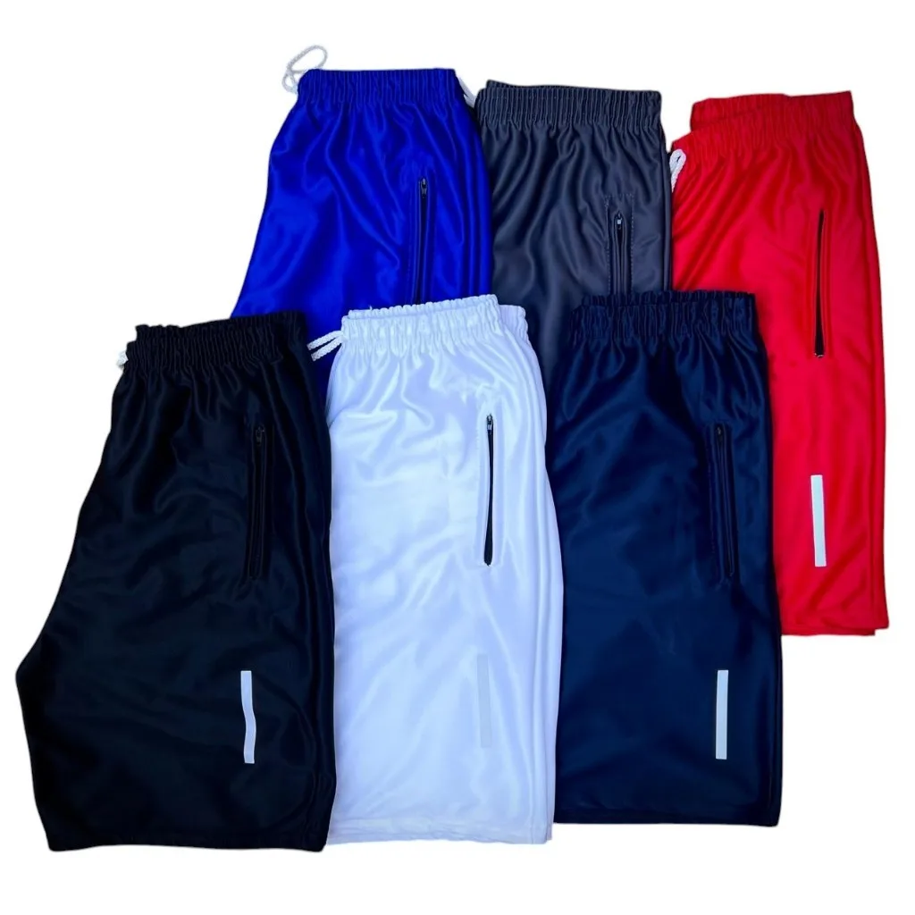 Kit com 6 bermudas masculinas básicas