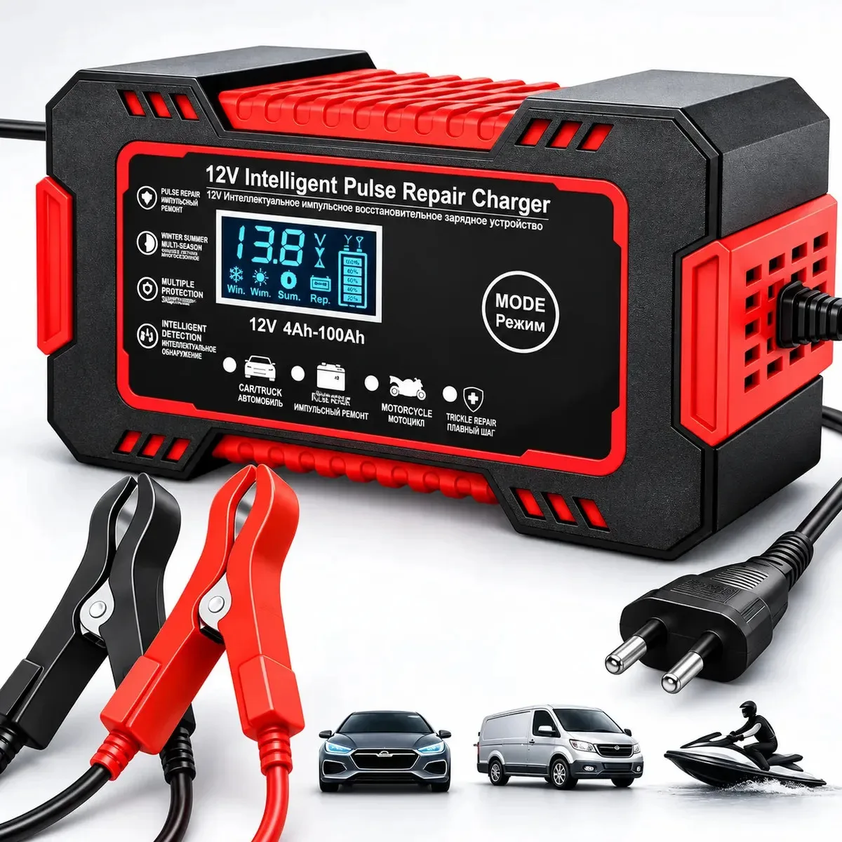 Carregador automotivo Woosh para bateria de 12 V