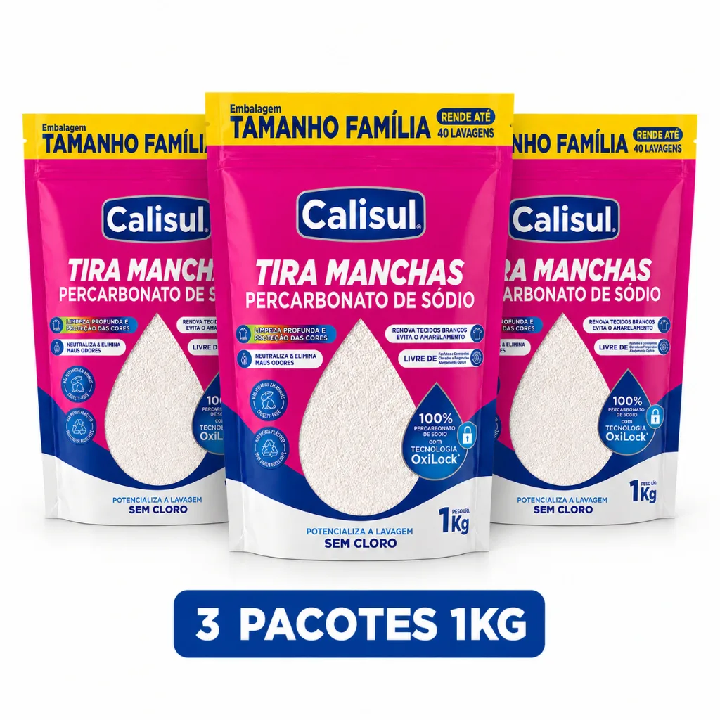 Percarbonato de sódio Calisul para limpeza