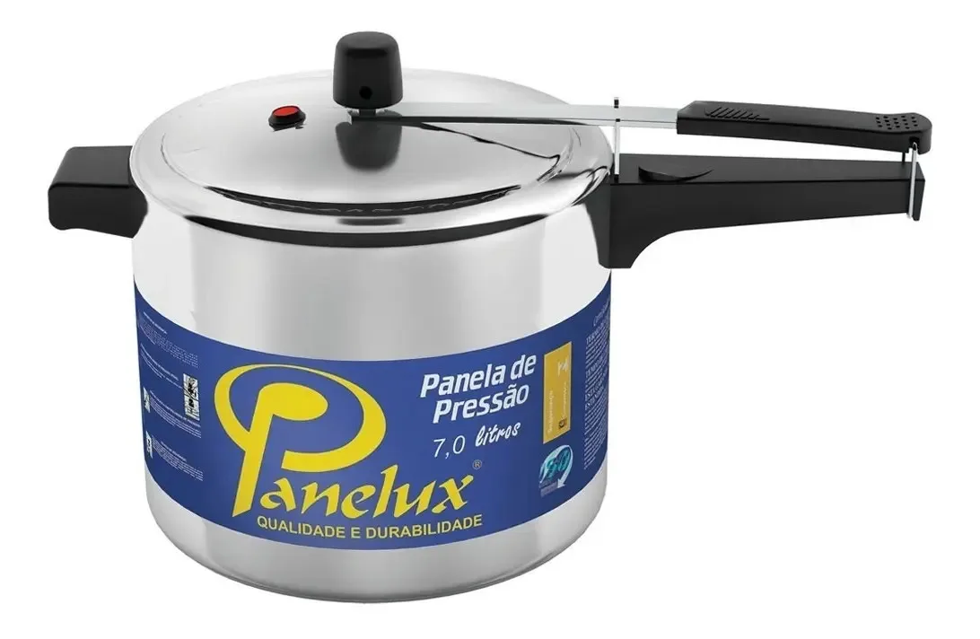 Panela de pressão Panelux de alumínio com 7 litros