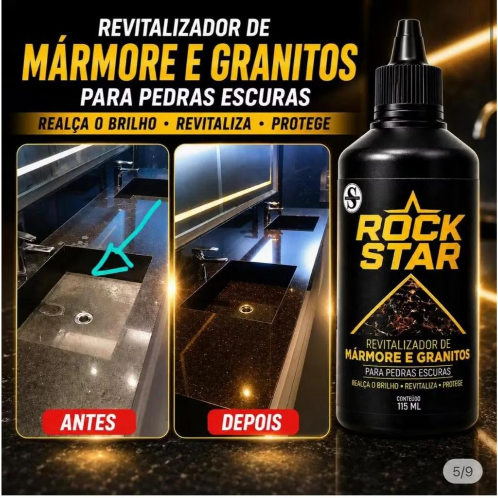 Revitalizador Rock Star para mármore e granito