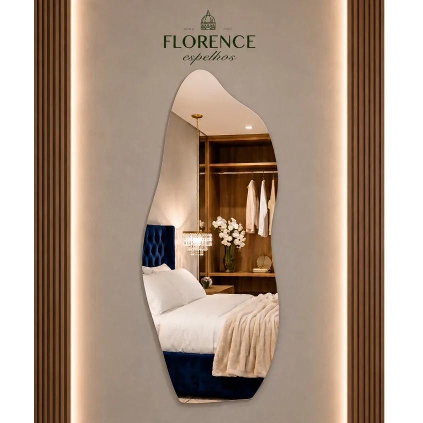 Espelho orgânico Florence de 120 por 50 cm
