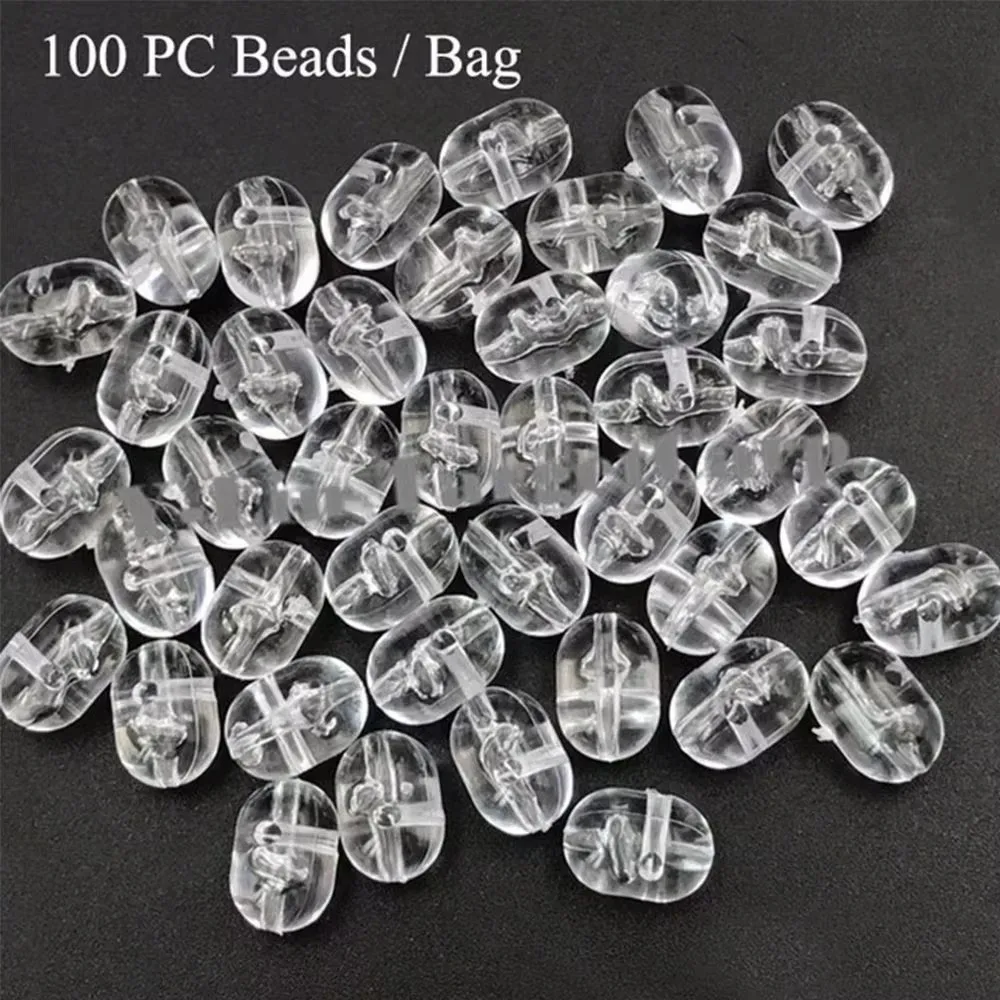 Kit com 100 rolhas transparentes para pesca