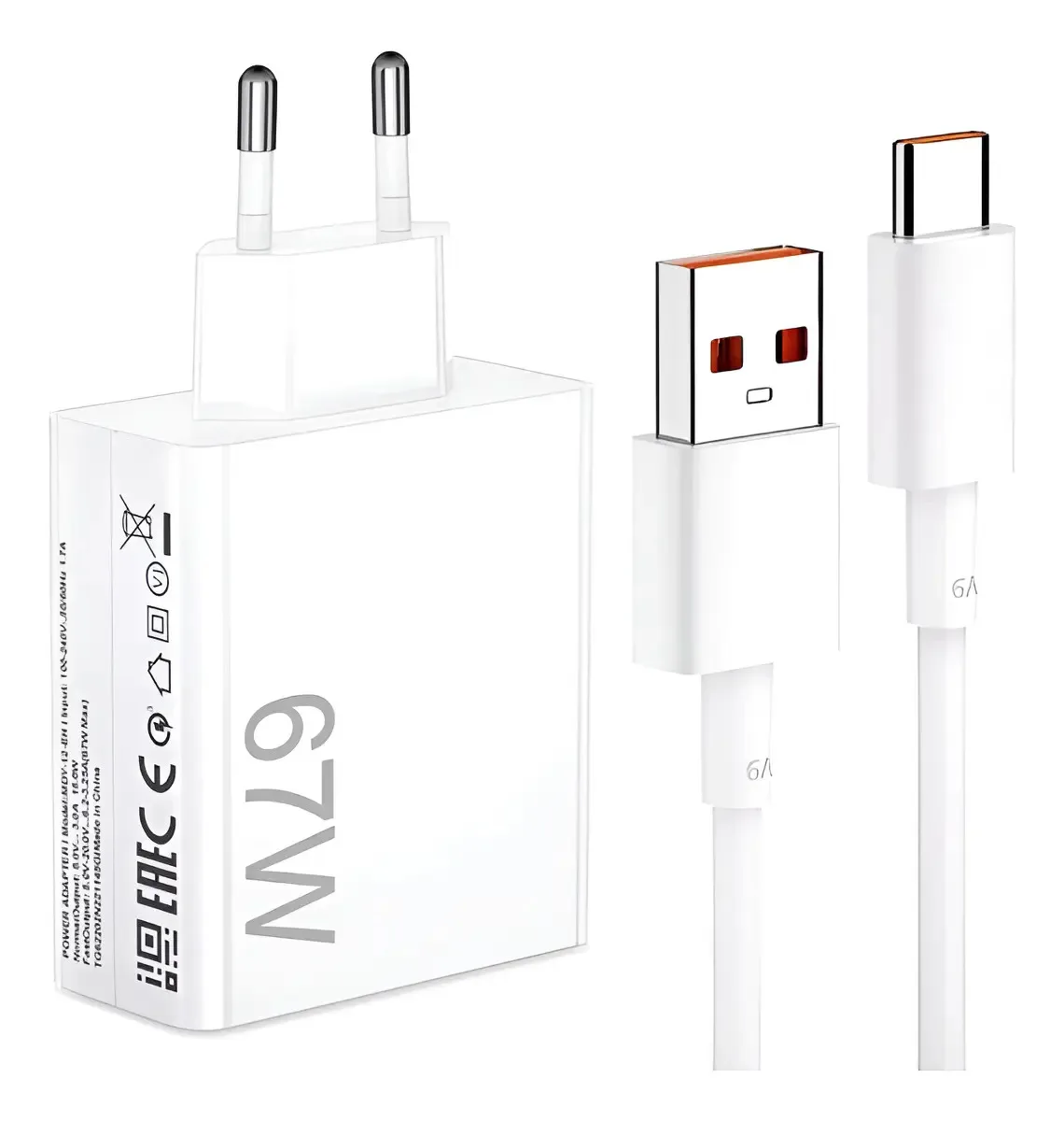 Carregador turbo USB-C de 67 W com cabo