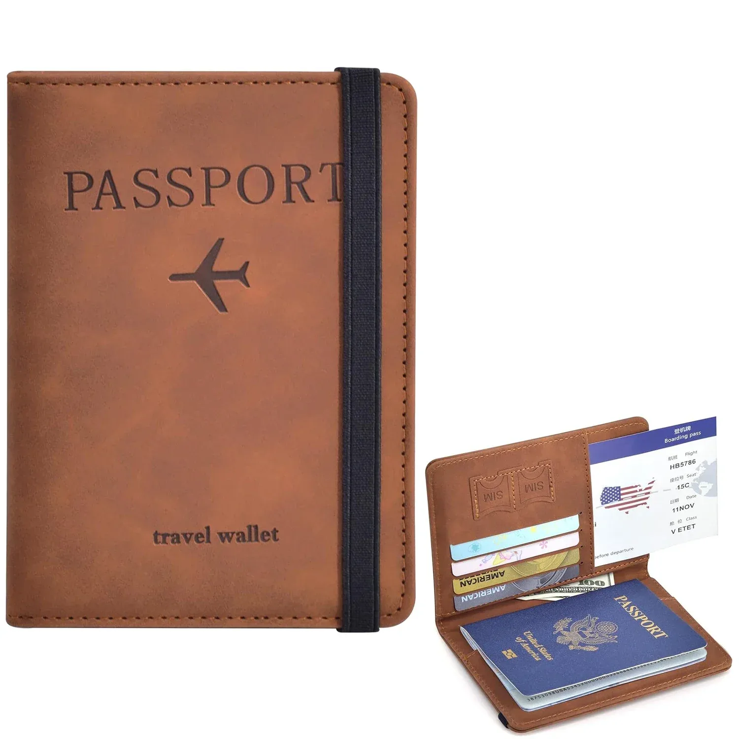 Porta-passaporte para viagem