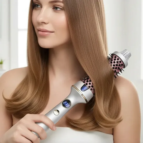 Escova modeladora térmica com display digital