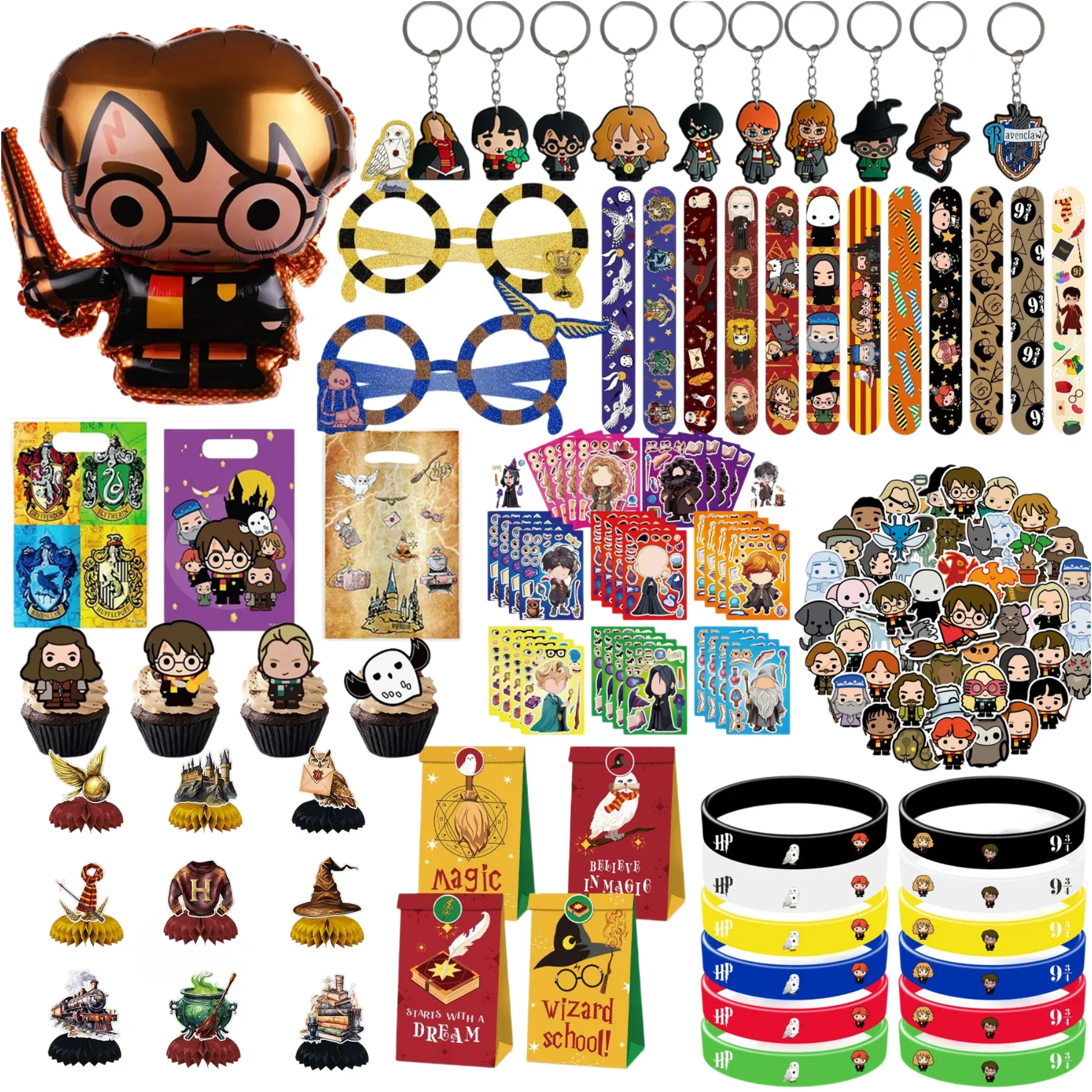 Kit infantil de decoração para festa Cartoon Magicss
