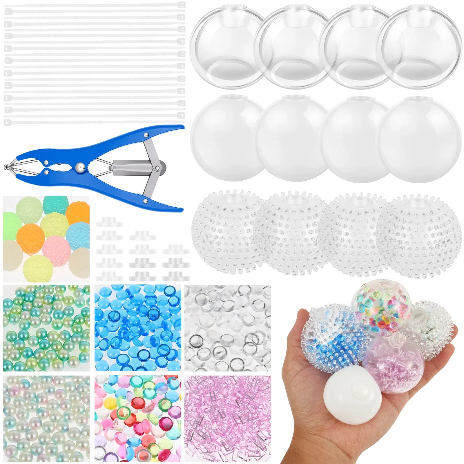 Kit DIY para montar bolas anti-stress macias