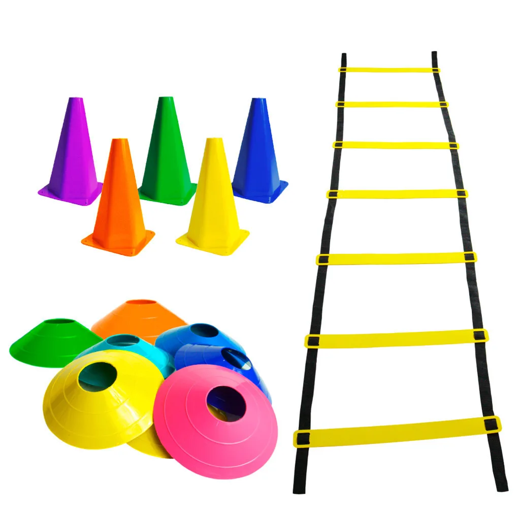 Kit de agilidade com cones e escada