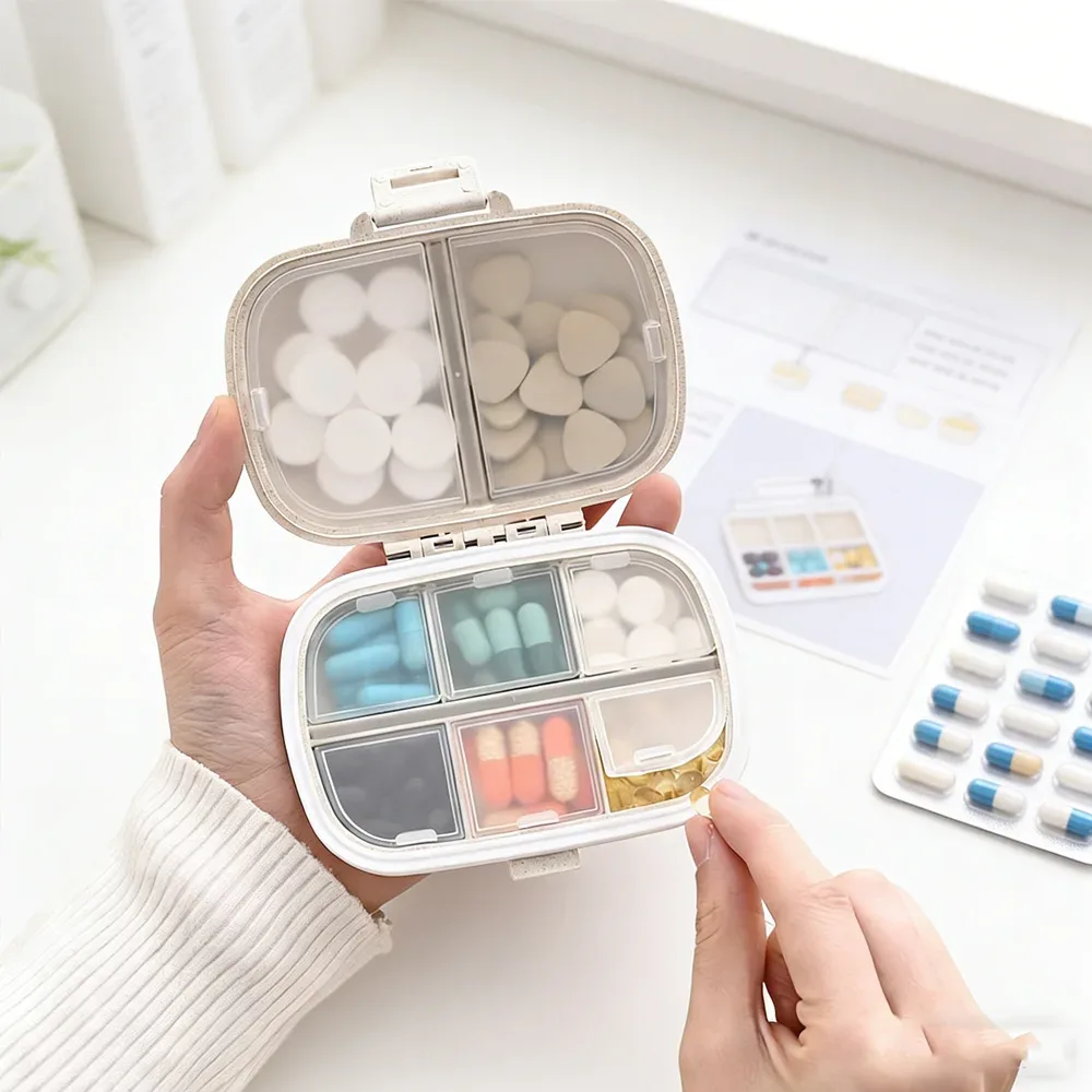 Estojo organizador de medicamentos portátil