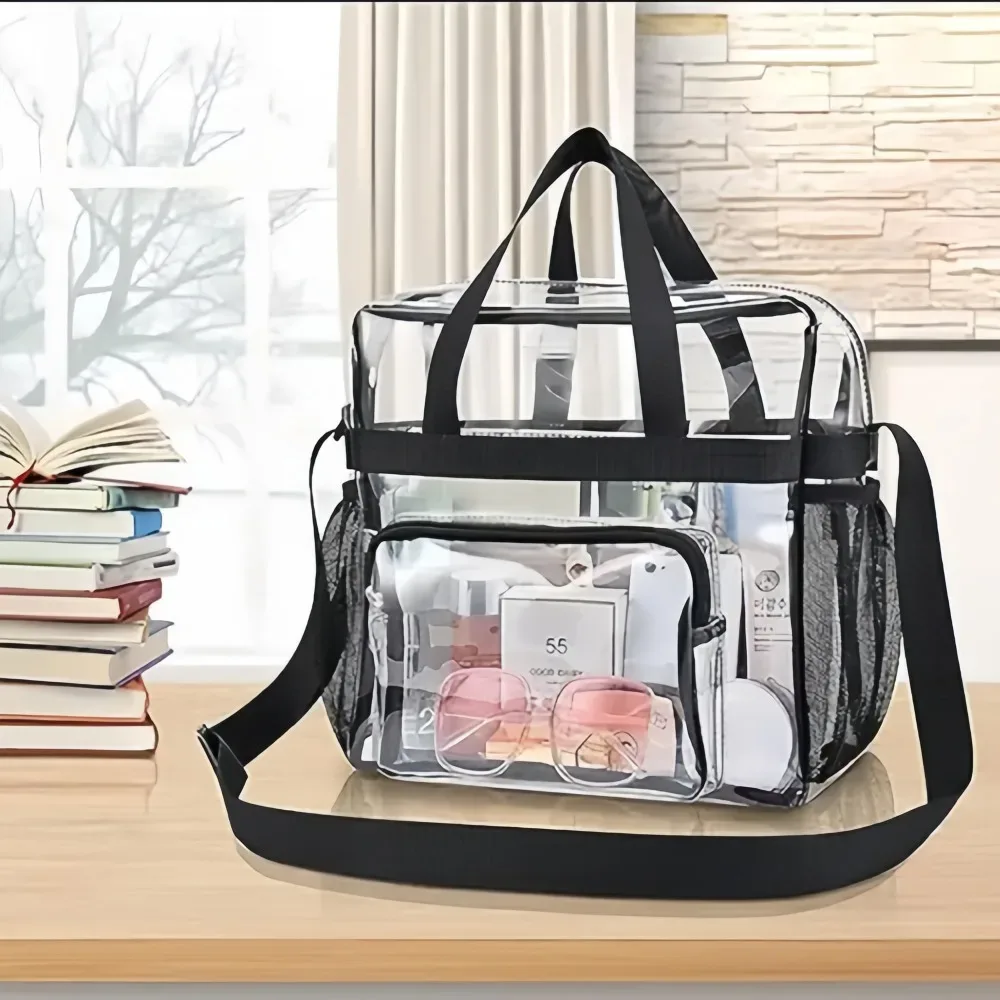 Bolsa transparente reforçada em PVC para estádios