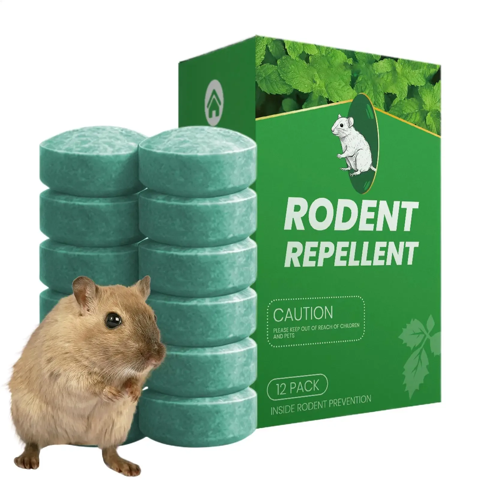 Bola repelente de ratos com óleo de hortelã