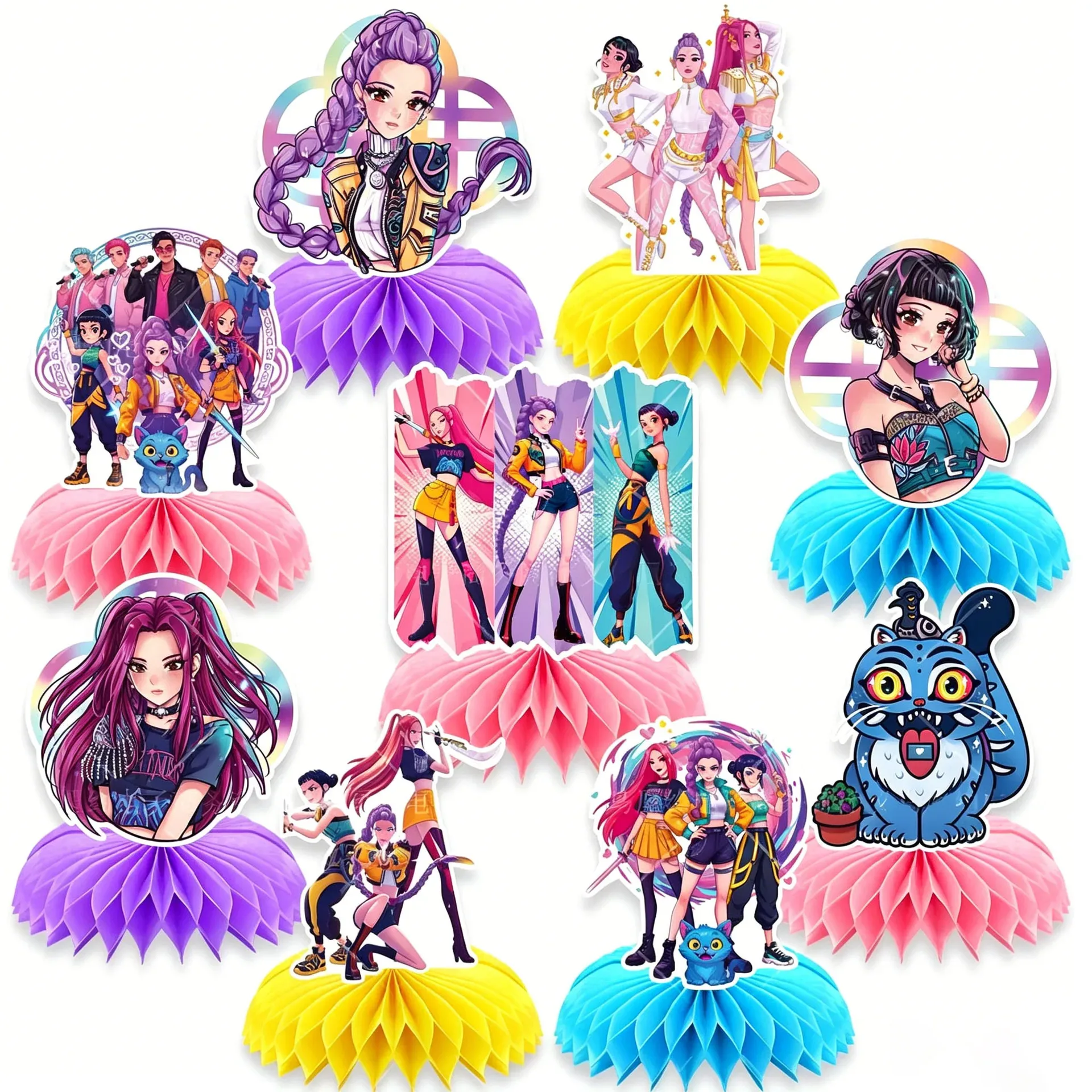 Decorações de mesa com tema de anime