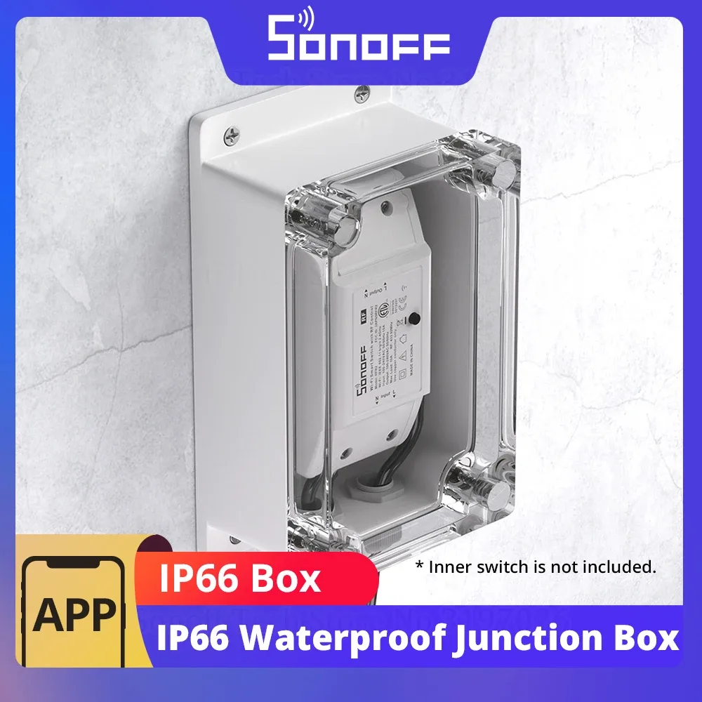 Caixa de junção Sonoff impermeável com conexão WiFi
