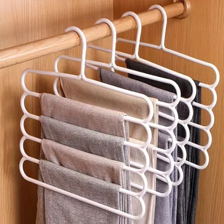 Cabides com 5 Camadas Organizador de Blusas, Vestidos, Calças e Toalhas