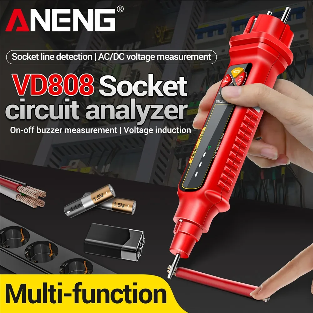 Testador de tensão Aneng VD808