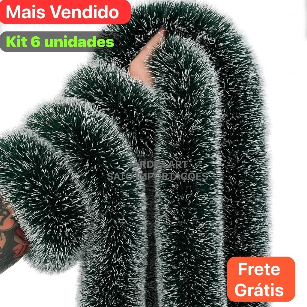 Festão verde natalino para decoração