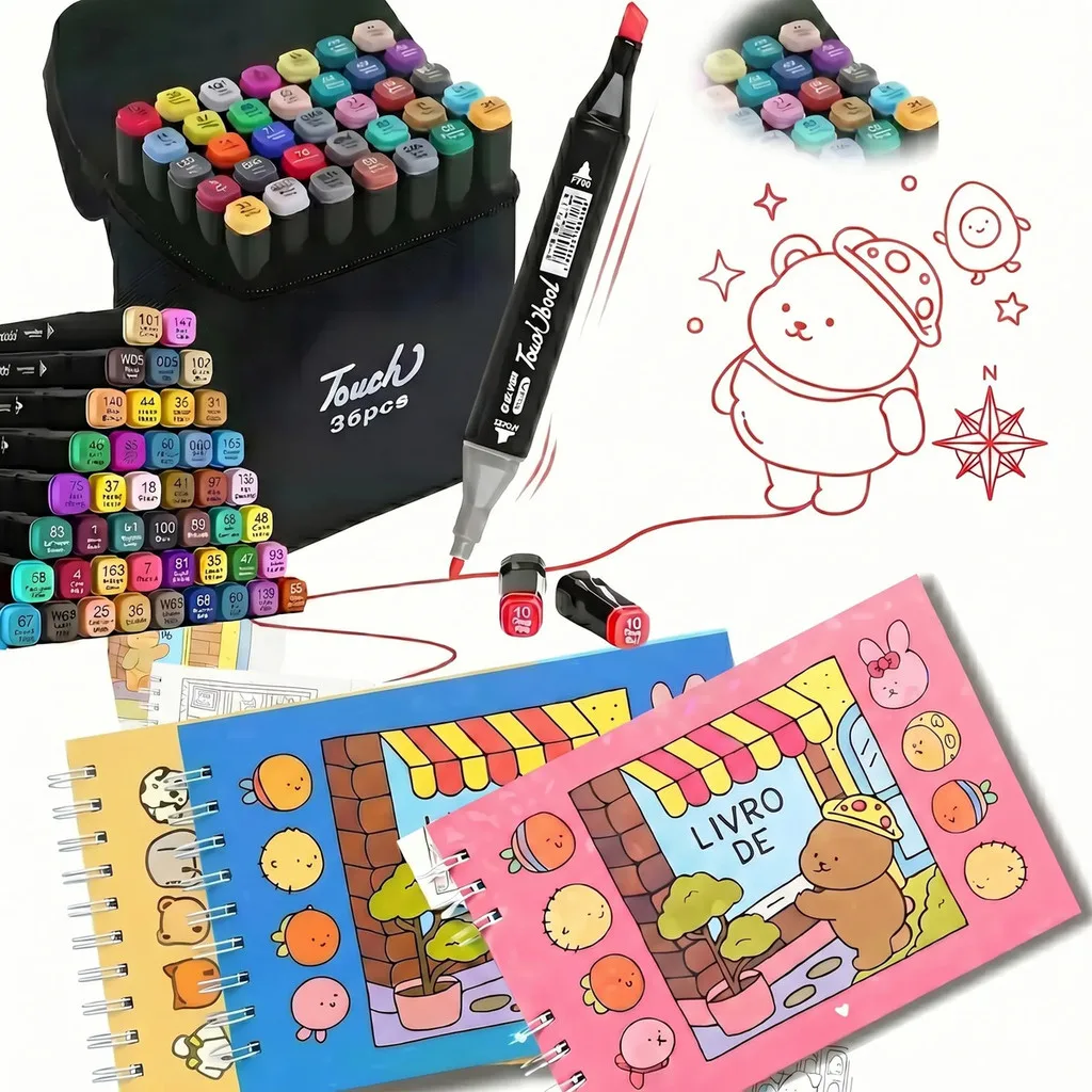 Kit com 3 livros de colorir holográficos