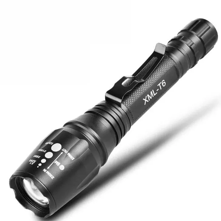 Lanterna tática LED recarregável