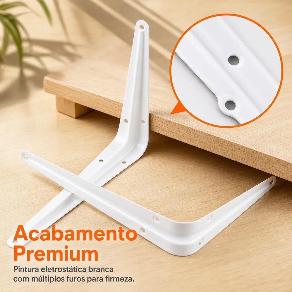 Suporte para prateleira com 10 unidades