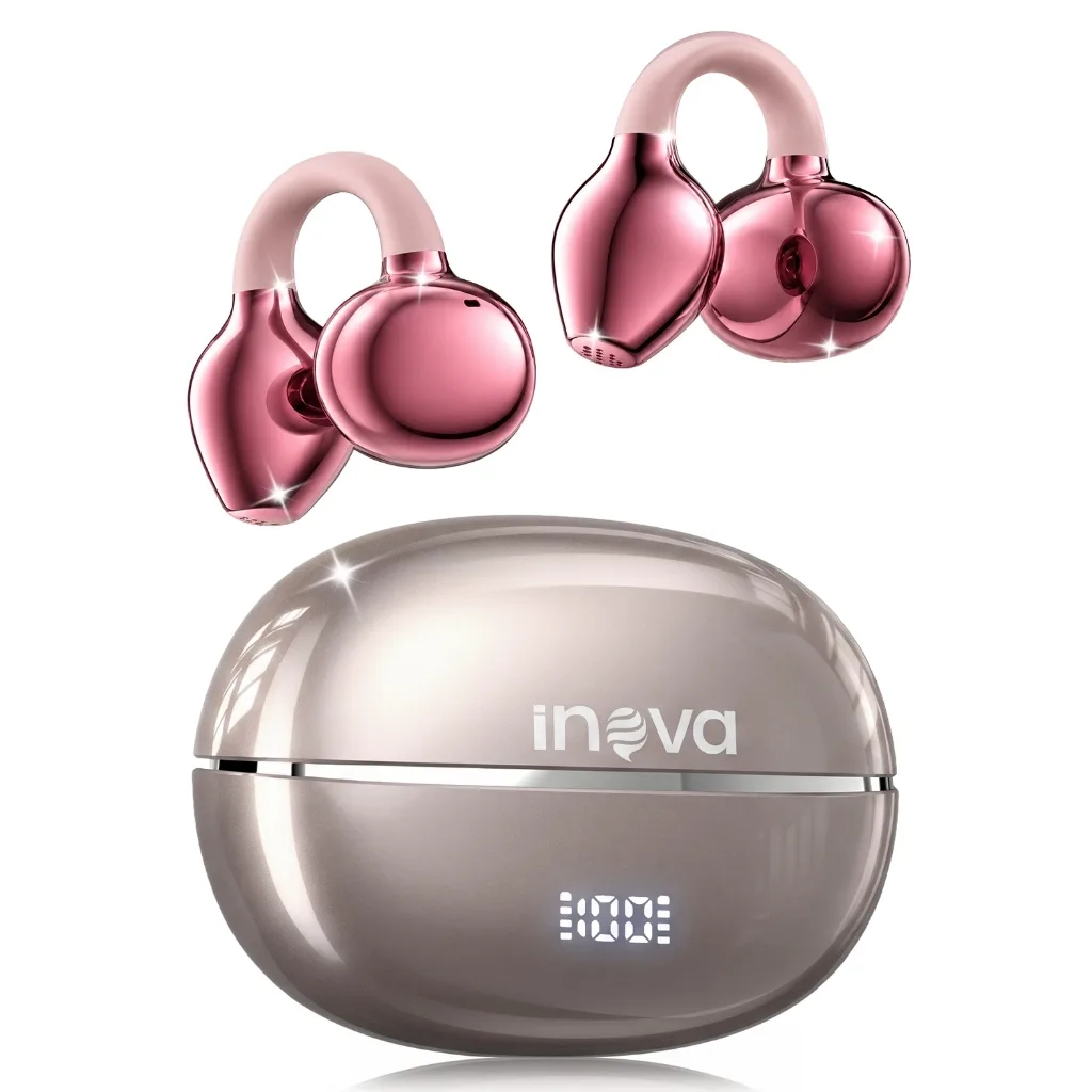 Fone clip Inova Bluetooth 5.4 com bateria de 36 horas