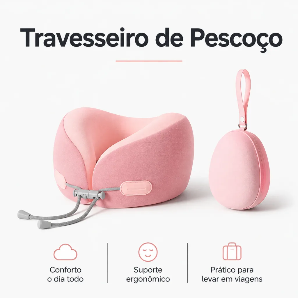 Travesseiro de pescoço NASA para viagem