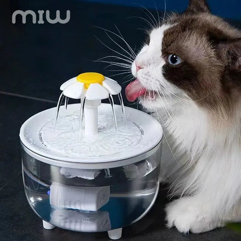 MIW Fontes Para Animais de Estimação Filtro de Circulação Automática Fonte de Água Gatos Bebedores Elétricos